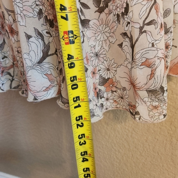 En Focus Petite Floral Wrap Dress Size 4P. Cottage Core, Romantic - Picture 7 of 13